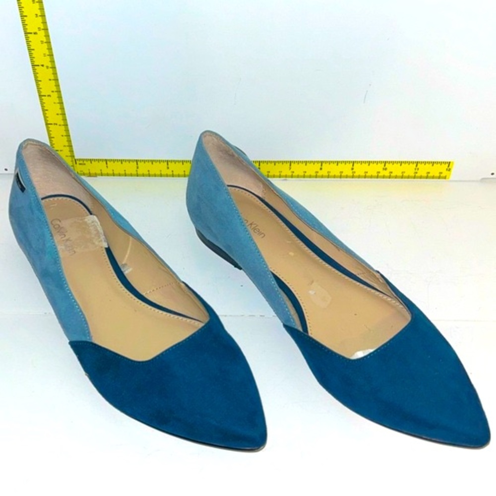 Calvin Klein‎ Lacee light & dark Blue Color block feels like suede flats